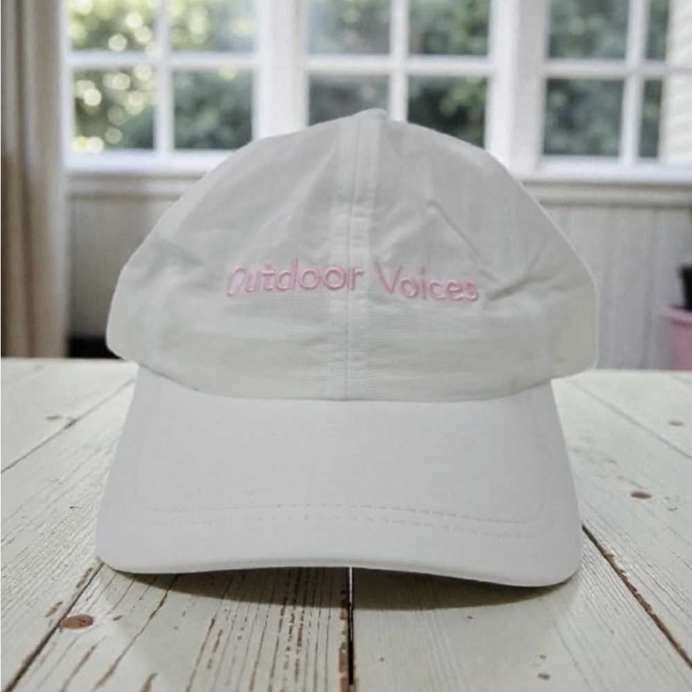 NEW NWT Outdoor Voices White and Pink Hat